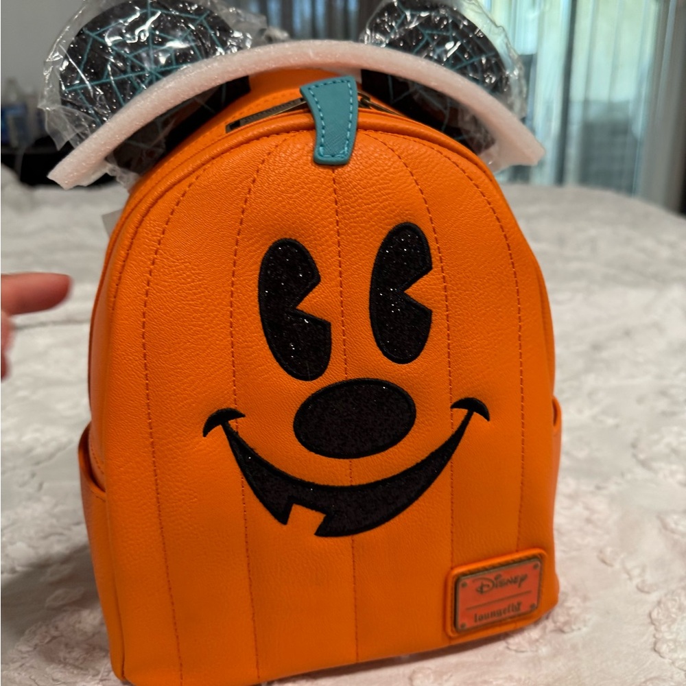 Pumpkin Mickey Mini Loungefly Backpack - image 1